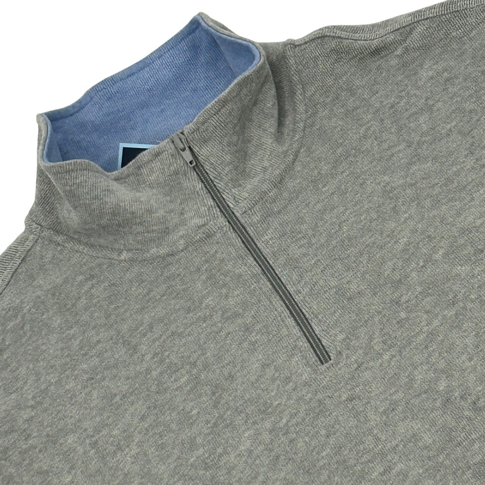 Tailorbyrd Quarter Zip Pullover Sweater Men XXL 2XL‎ Gray Andover Heather NEW